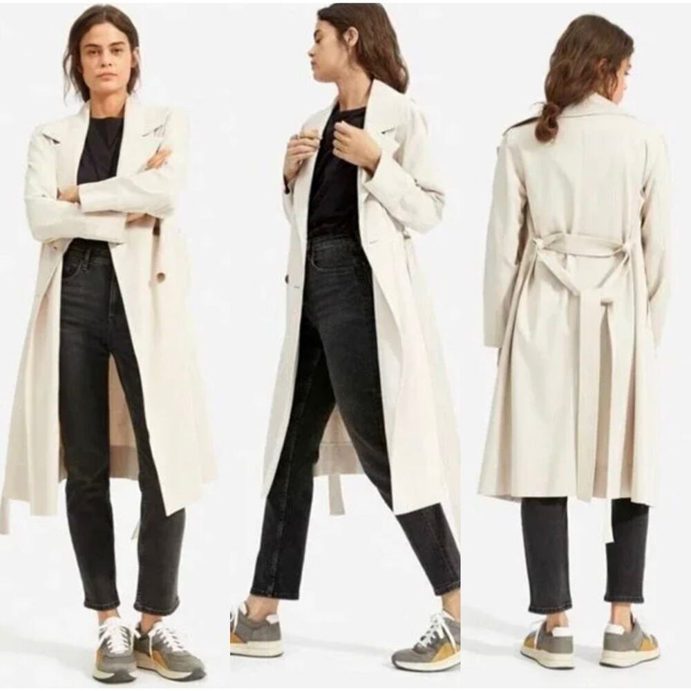 Everlane The Drape Trench Coat In Sandstone Size XS New - Picture 1 of 13
